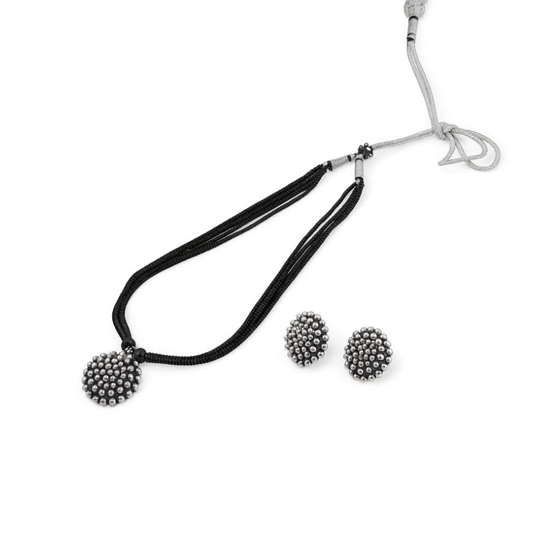Kudi – Saaj Gath Silver Mangalsutra Set