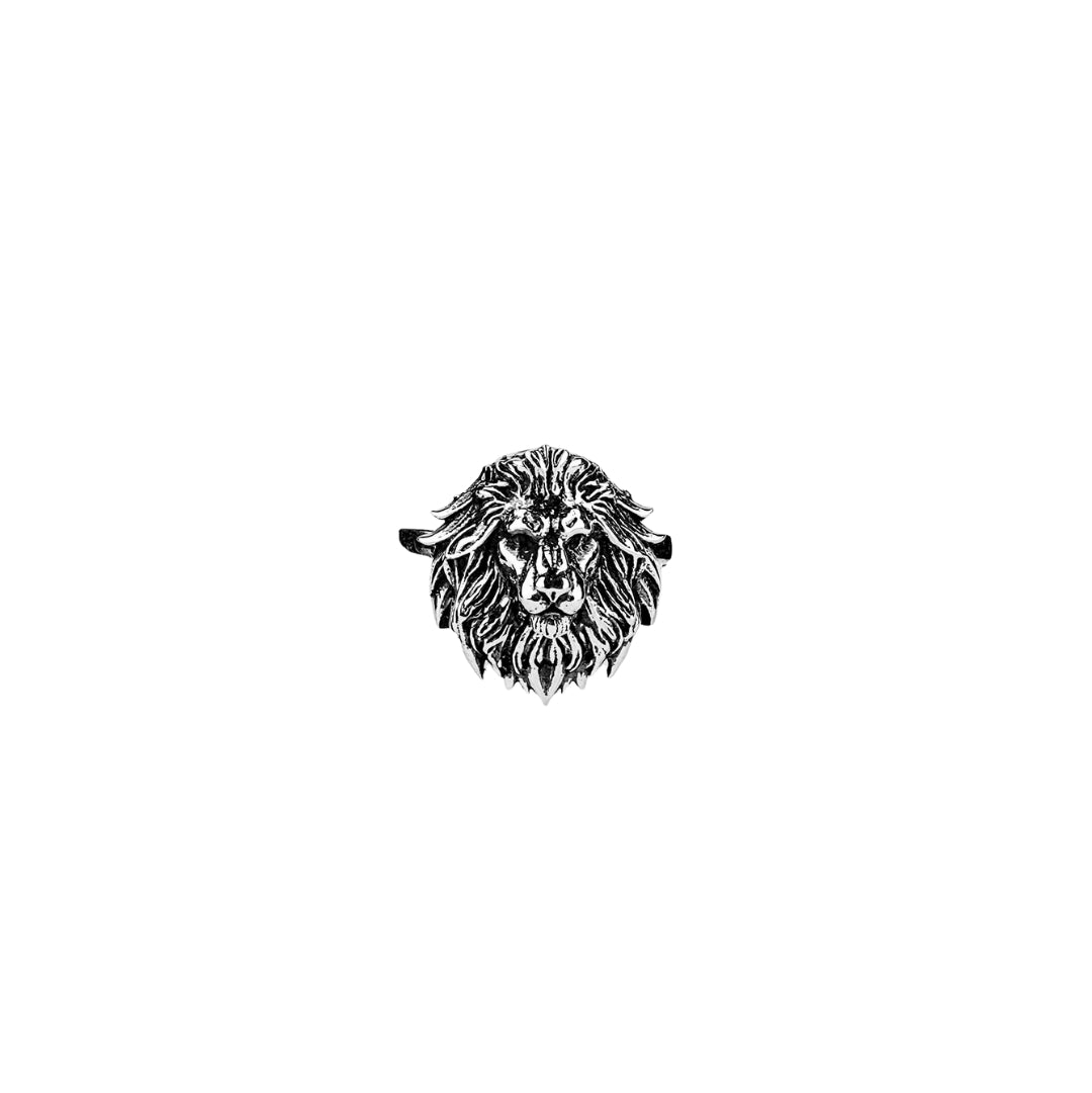 Silver Lion Ring