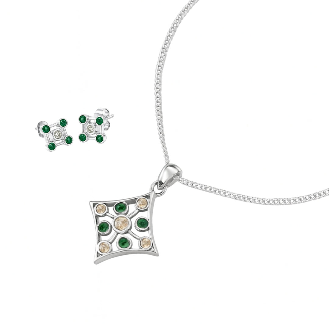 Silver Lush Twinkle Set (without chain)