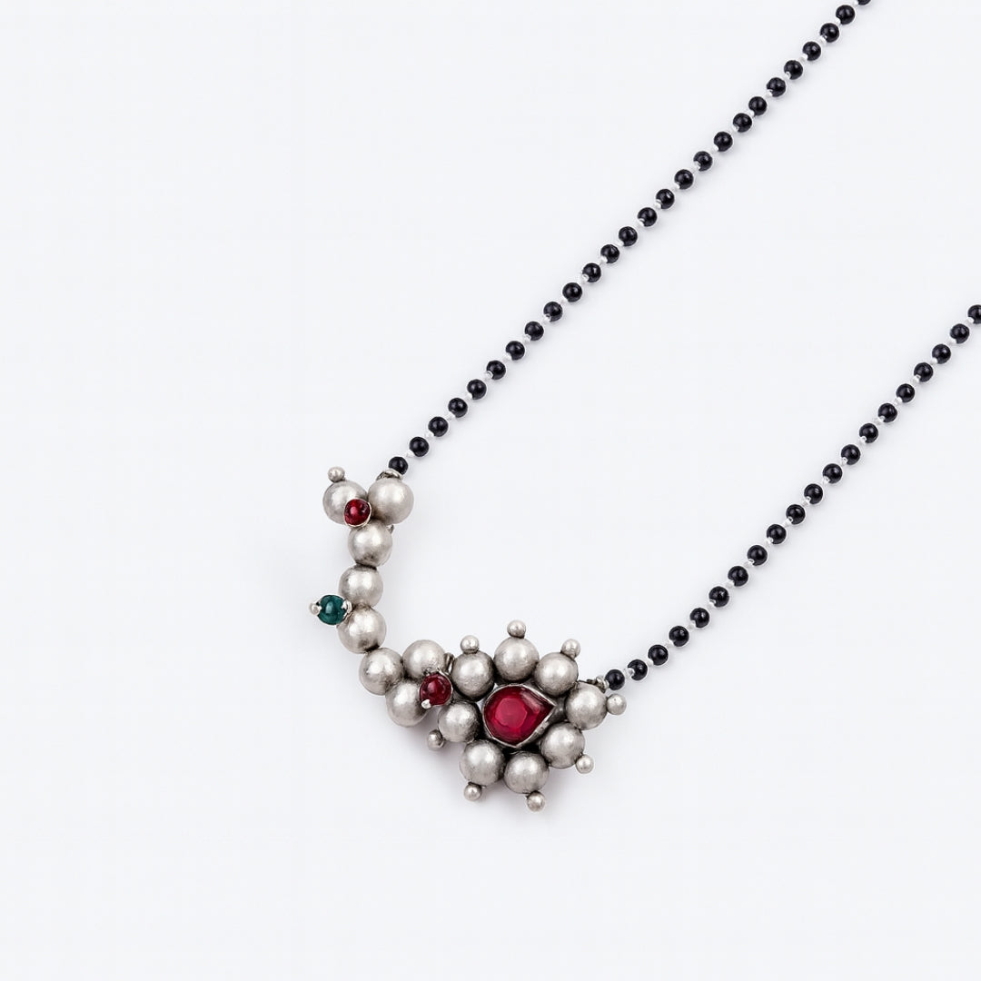 Silver Big Nath Mangalsutra