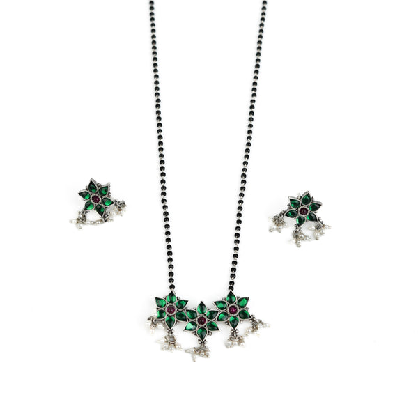 Bageecha Green Nakshatra Mangalsutra Set