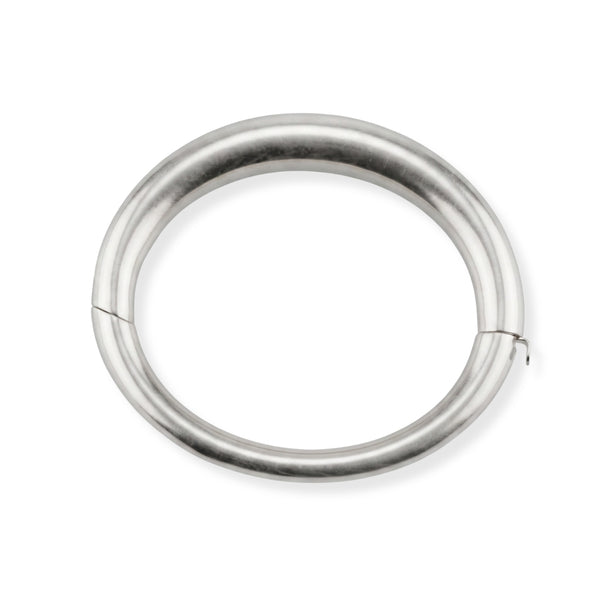 Silver Openable Plain Bangle