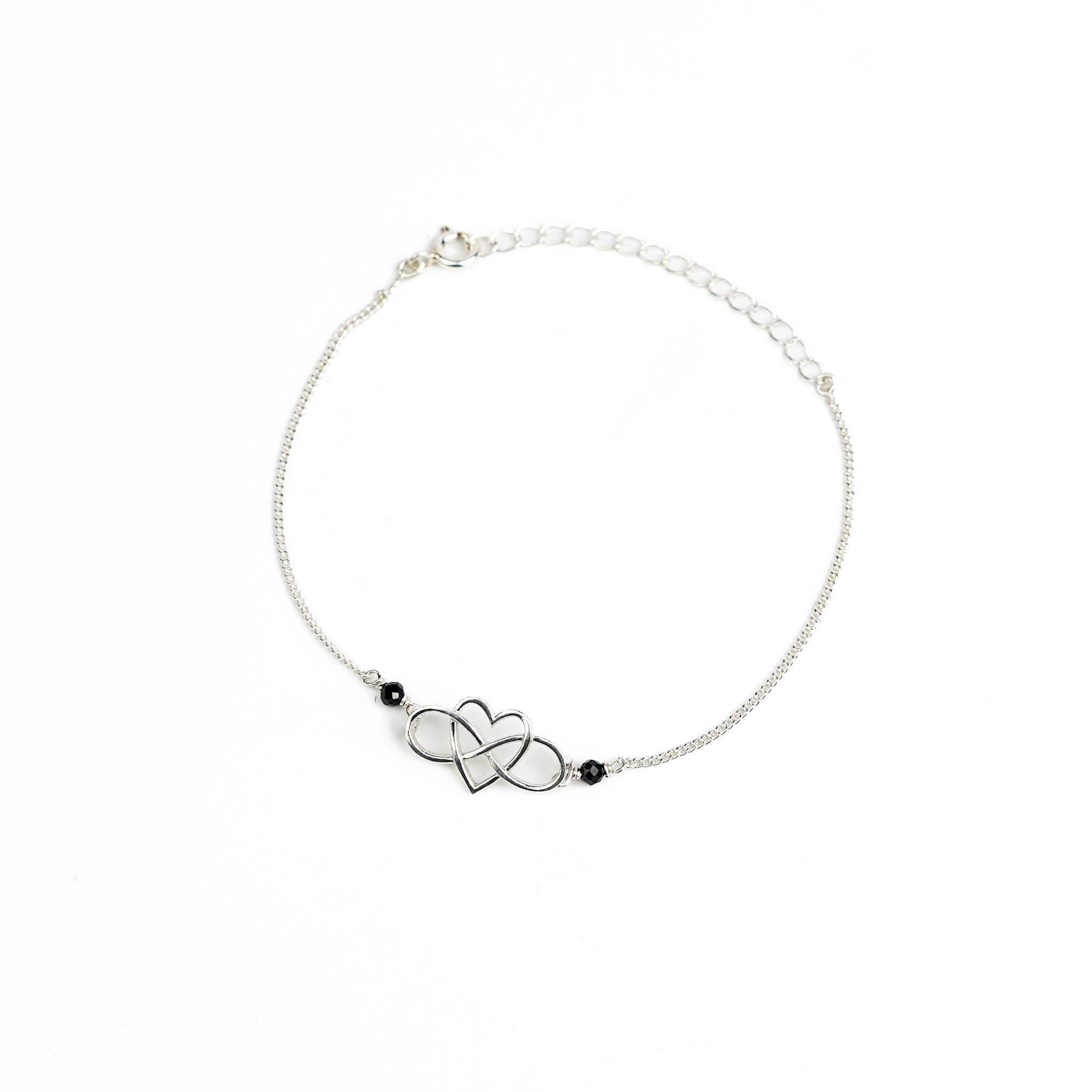 Love Infinity Silver Chain Mangalsutra Bracelet