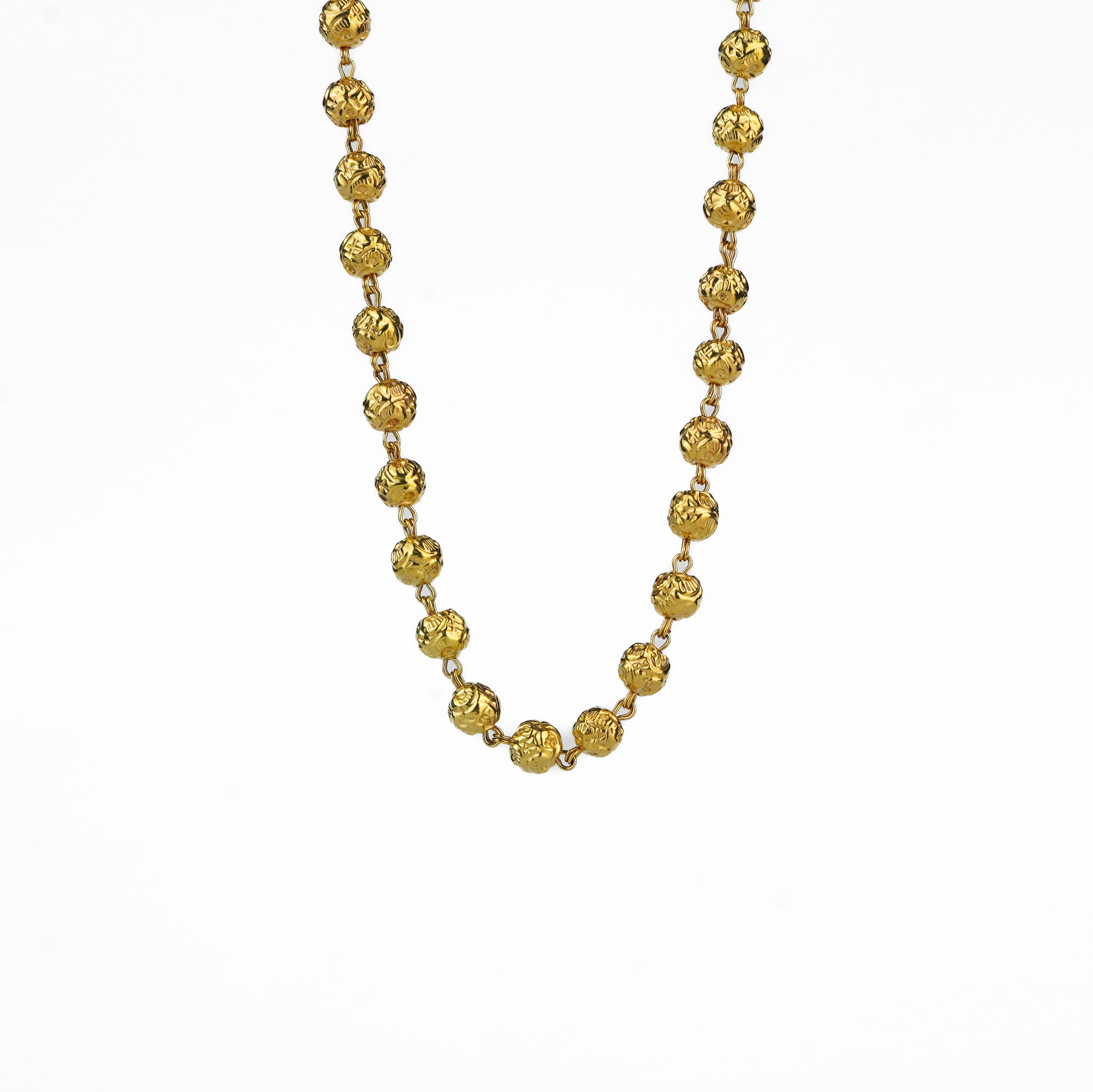 Silver Mohanmaal Necklace | 92.5 Silver | 22K Gold Plated