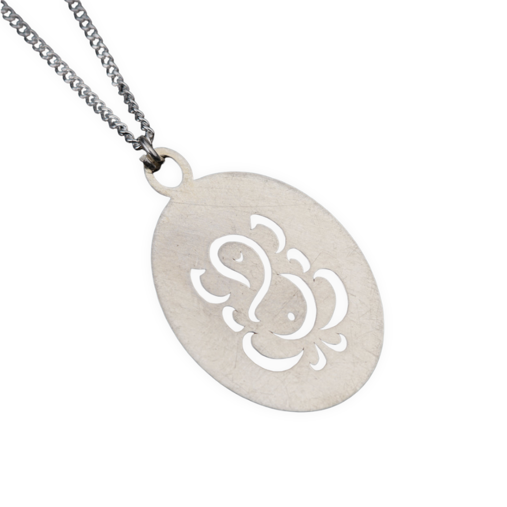 Ganesha Pendant with Silver Chain for Men