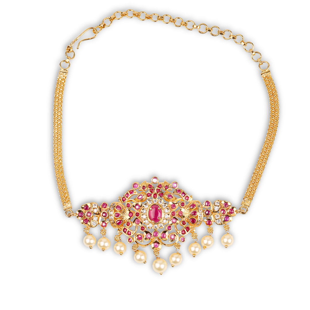 22K Gold Plated Fashion Arm Band cum Necklace