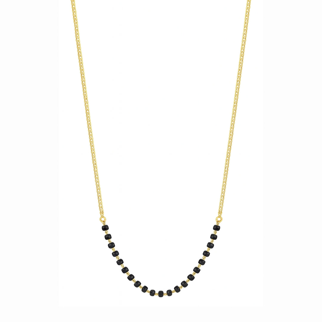 Classic Silver Chain Mangalsutra |  92.5 Silver | 22K Gold Plated
