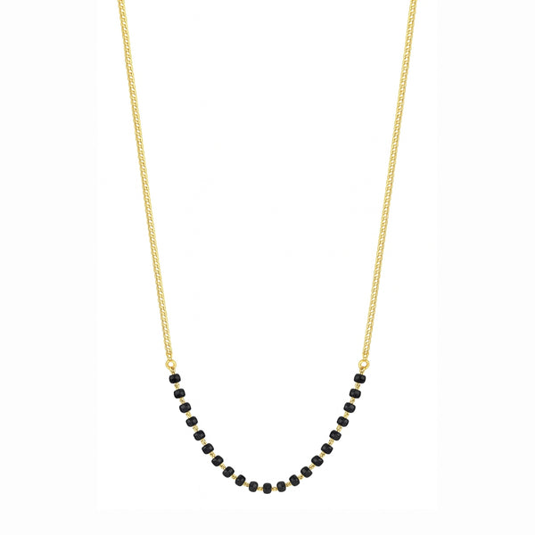 Classic Chain Mangalsutra | 22K Gold Plated | 92.5 Silver