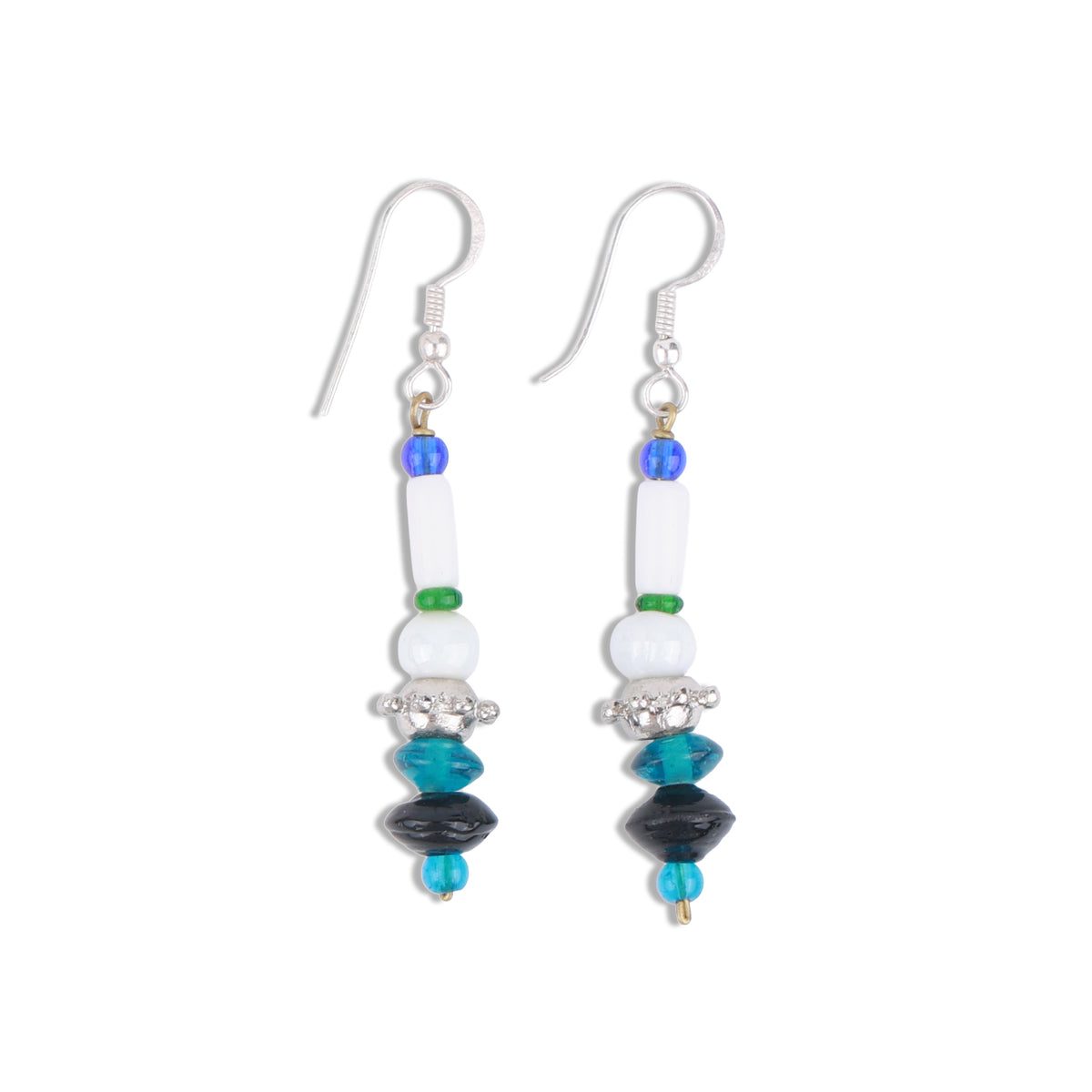 Multicolour Glass Bead Earrings