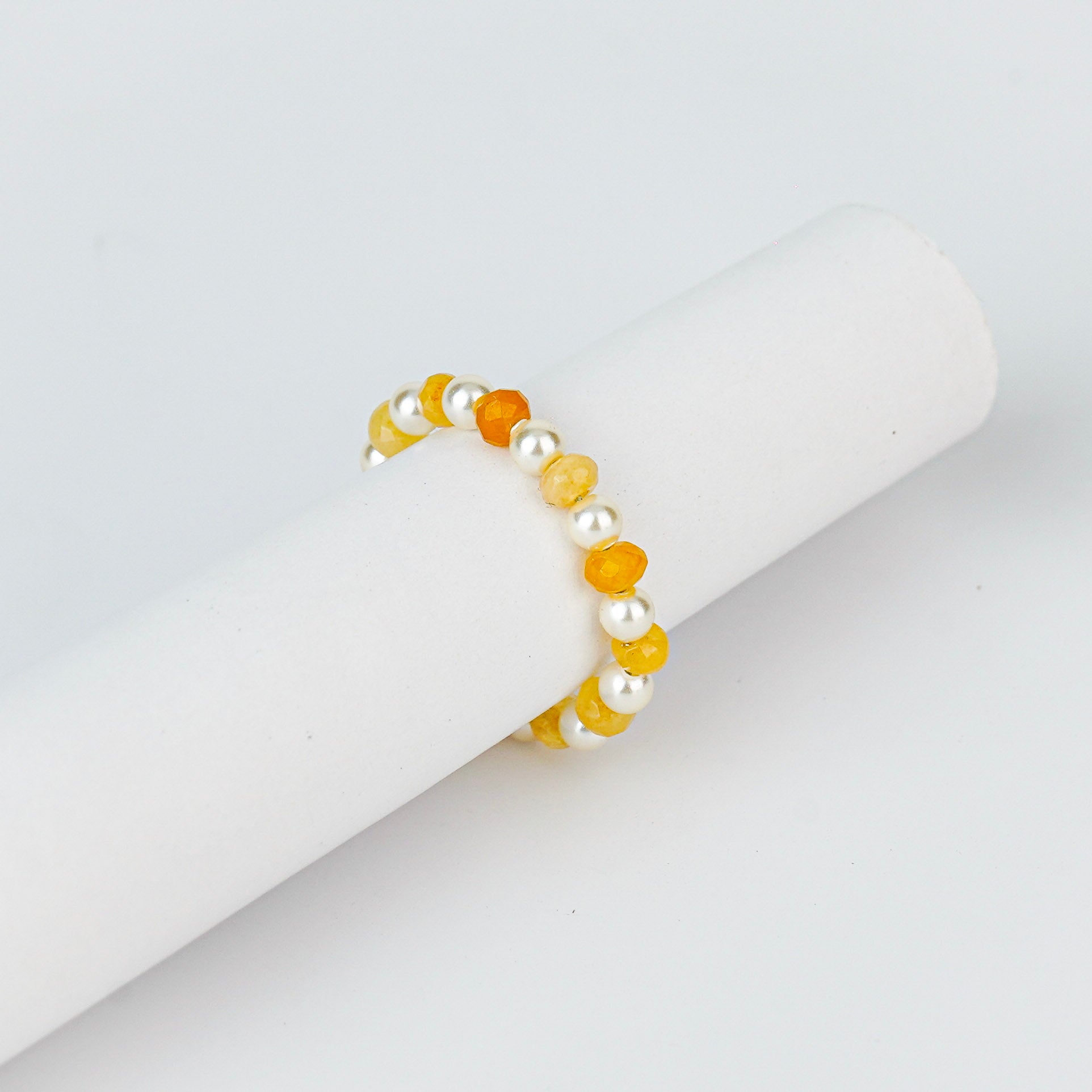 Agate and Pearls Ring