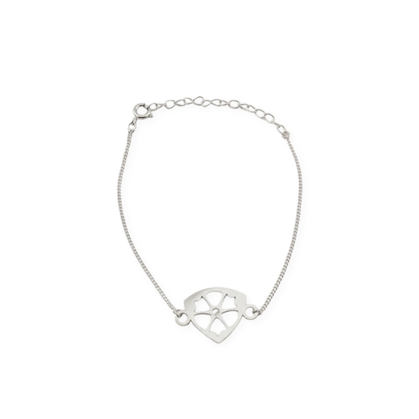 Silver Lazercut Pendant Bracelet