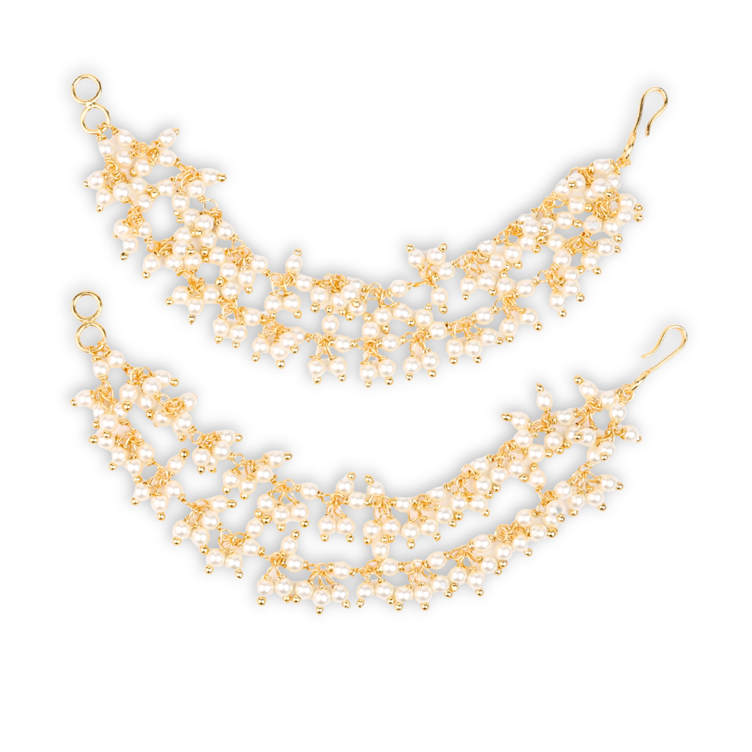 22K Gold Plated Fashion Pearl Bunch Vel