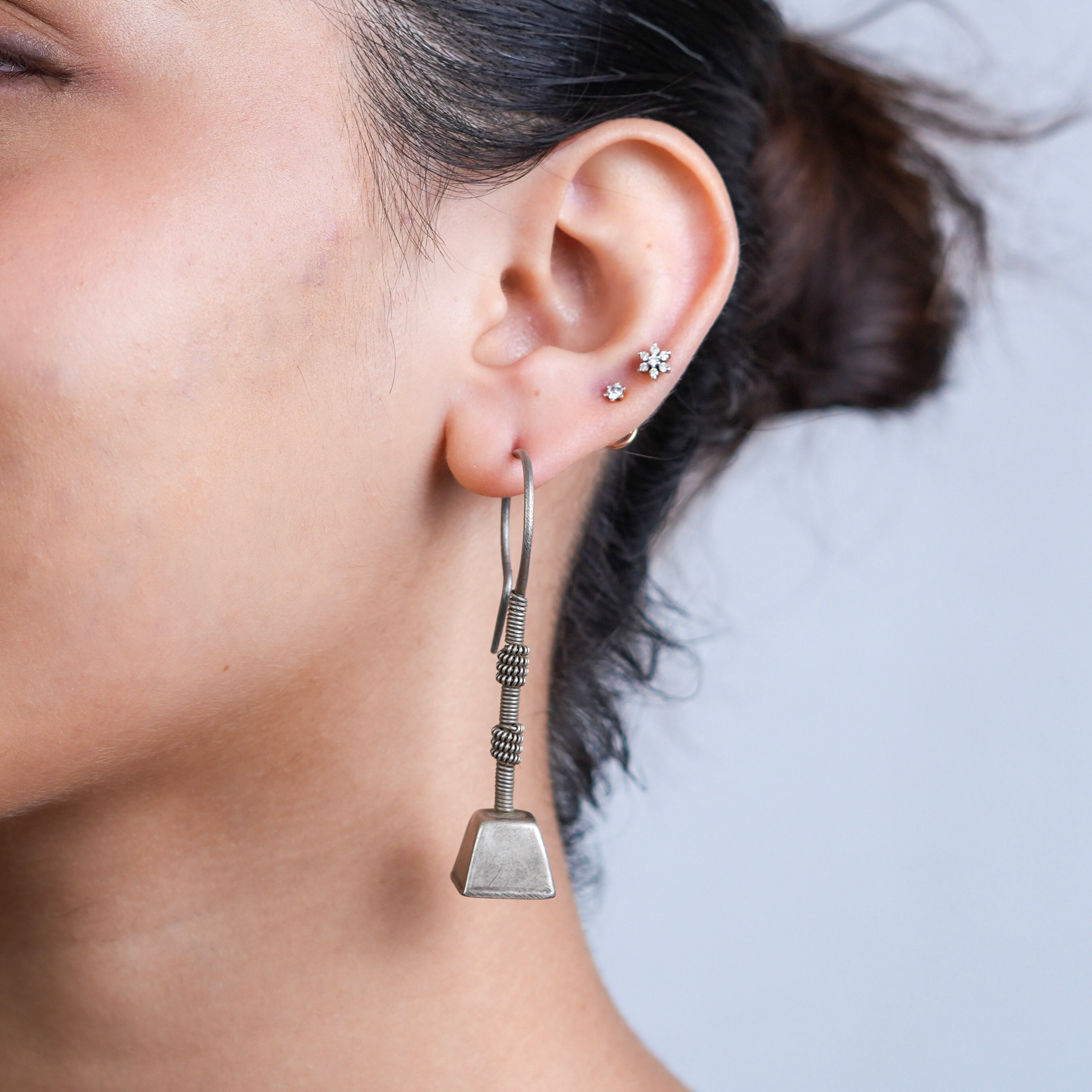 Antique Silver Earrings