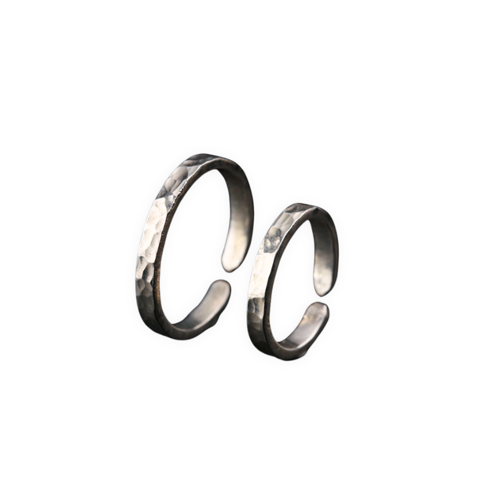 Hammered Couple Ring / Bands