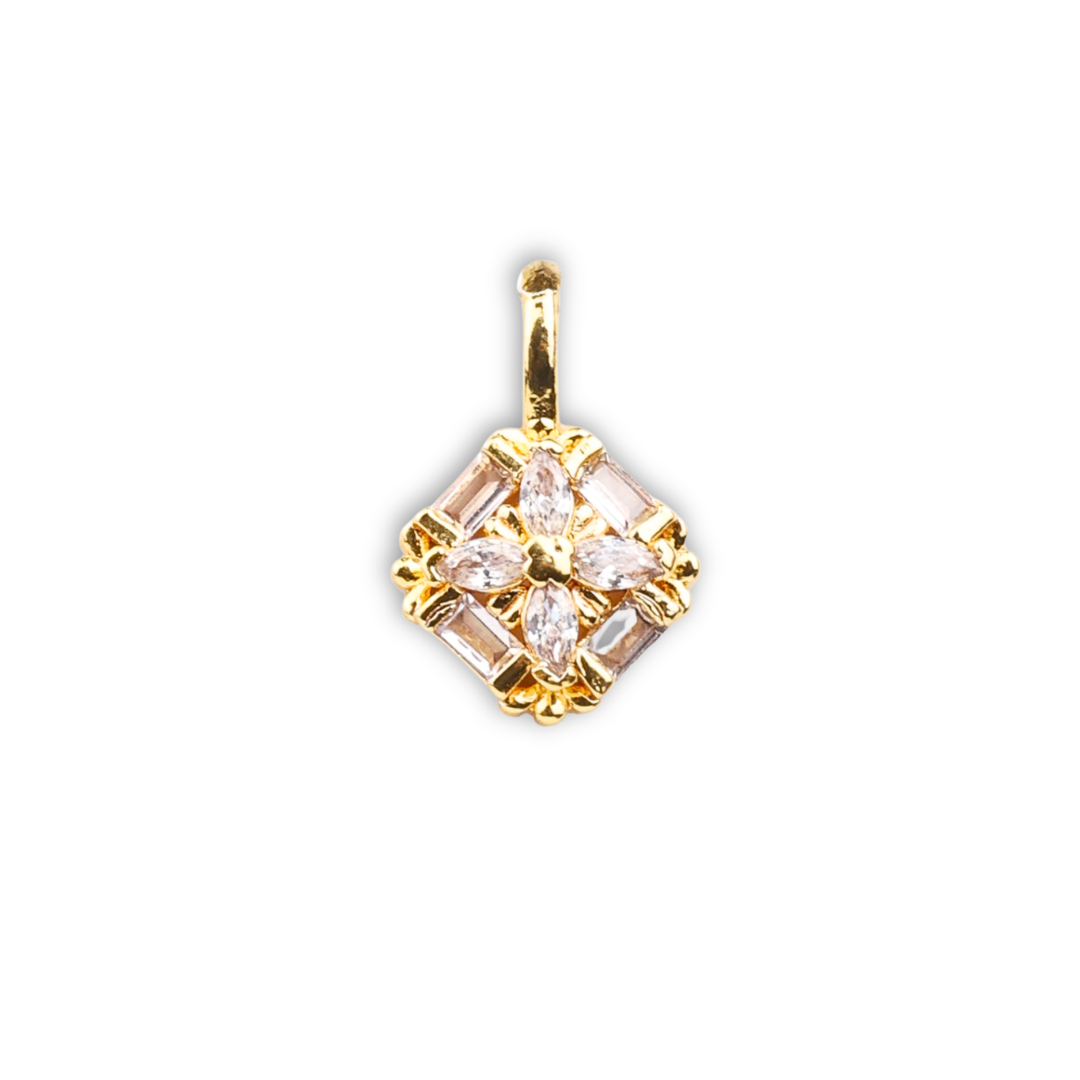 22K Gold Plated Fashion Bugadi / Nose Pin