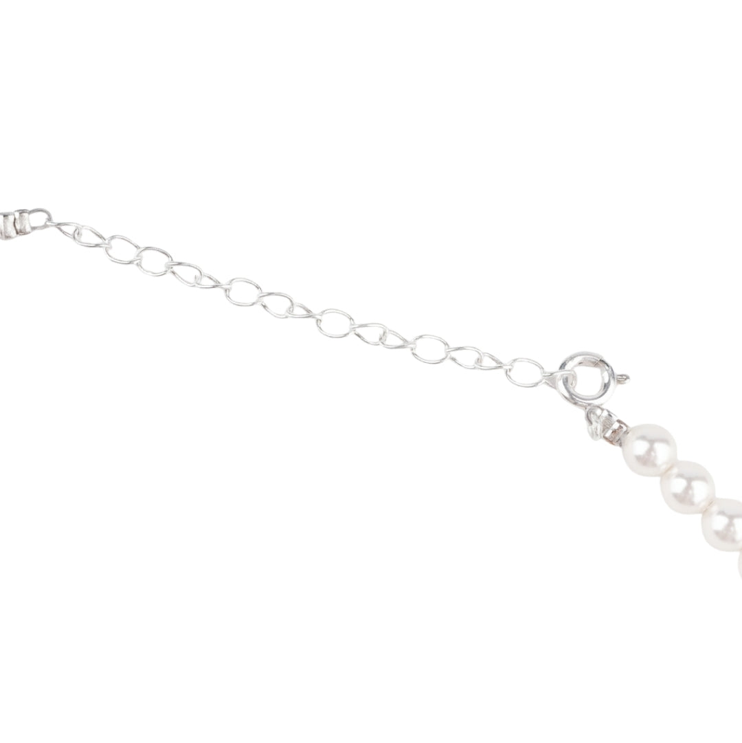 Luxe Necklace - Pearls, Ruby & Green Onyx