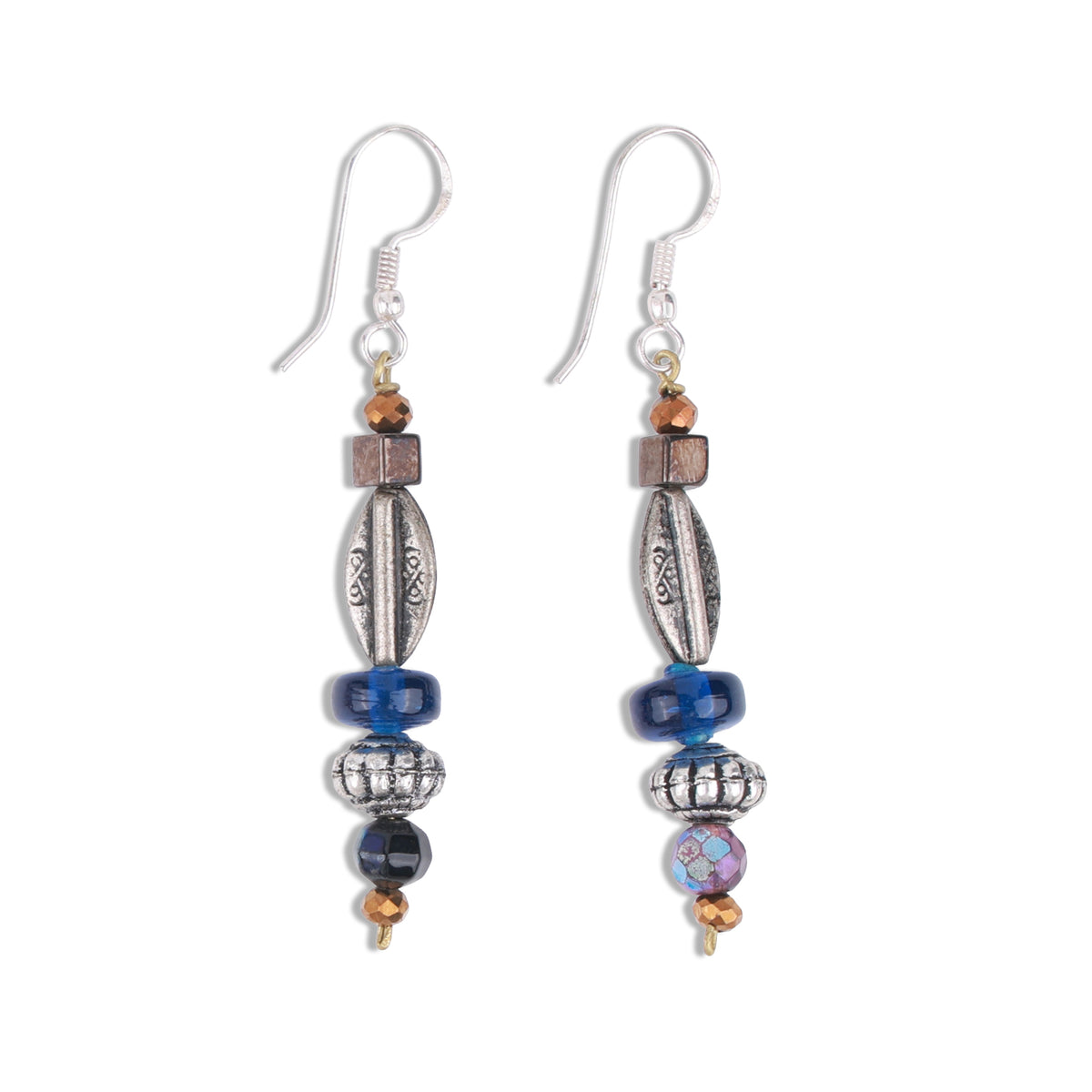 Multicolour Glass Bead Earrings