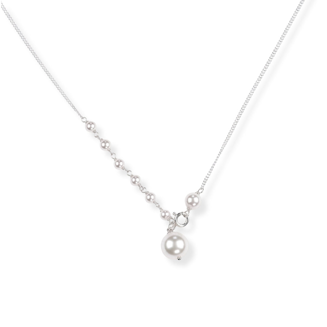 Front Clasp Pearl Necklace (Project Handmade)