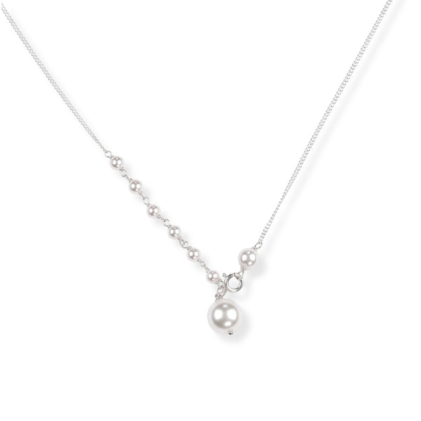 Front Clasp Pearl Necklace (Project Handmade)