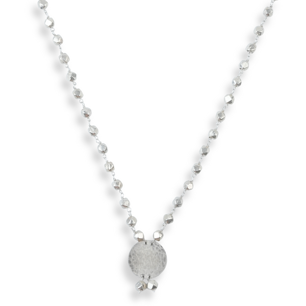Ashtapailu Necklace with Hammered Coin Pendant