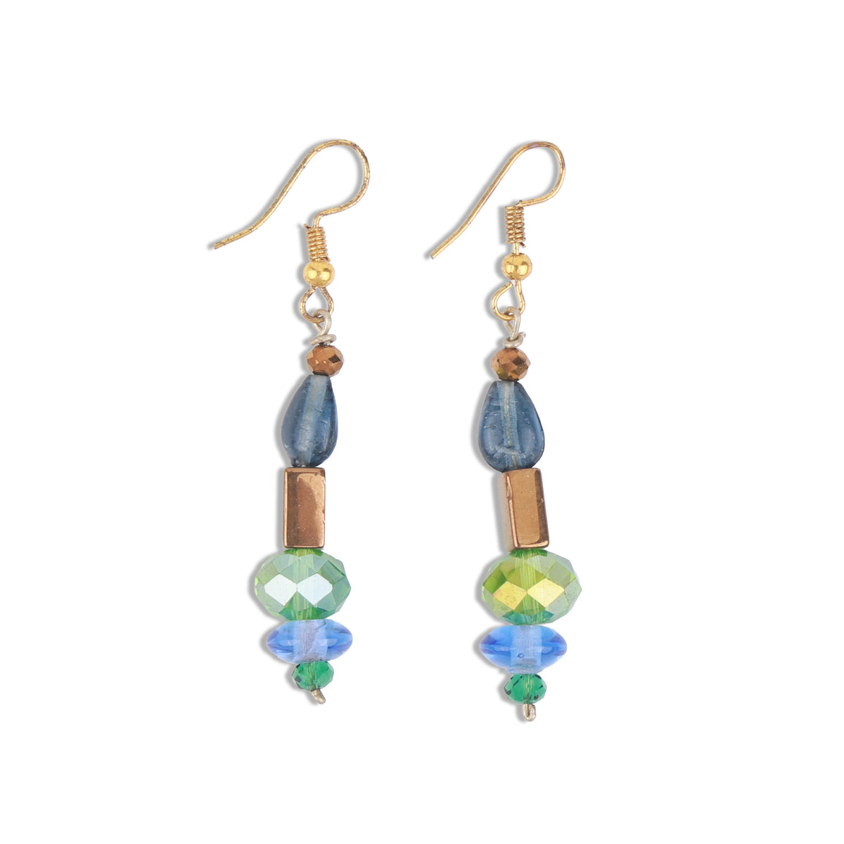 Multicolour Glass Bead Earrings