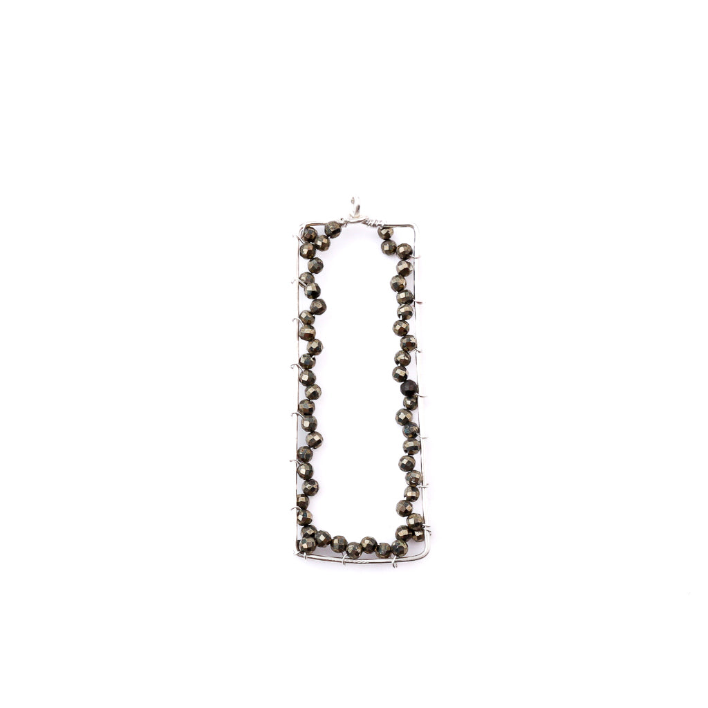 Pyrite Frame Pendant without Chain