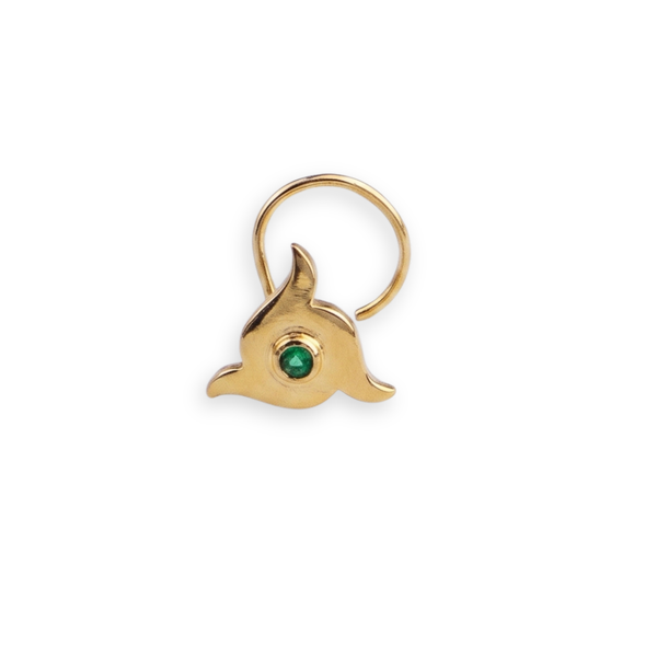 Nakshatra Nose pin (Pierced) |  92.5 Silver | 22K Gold Plated