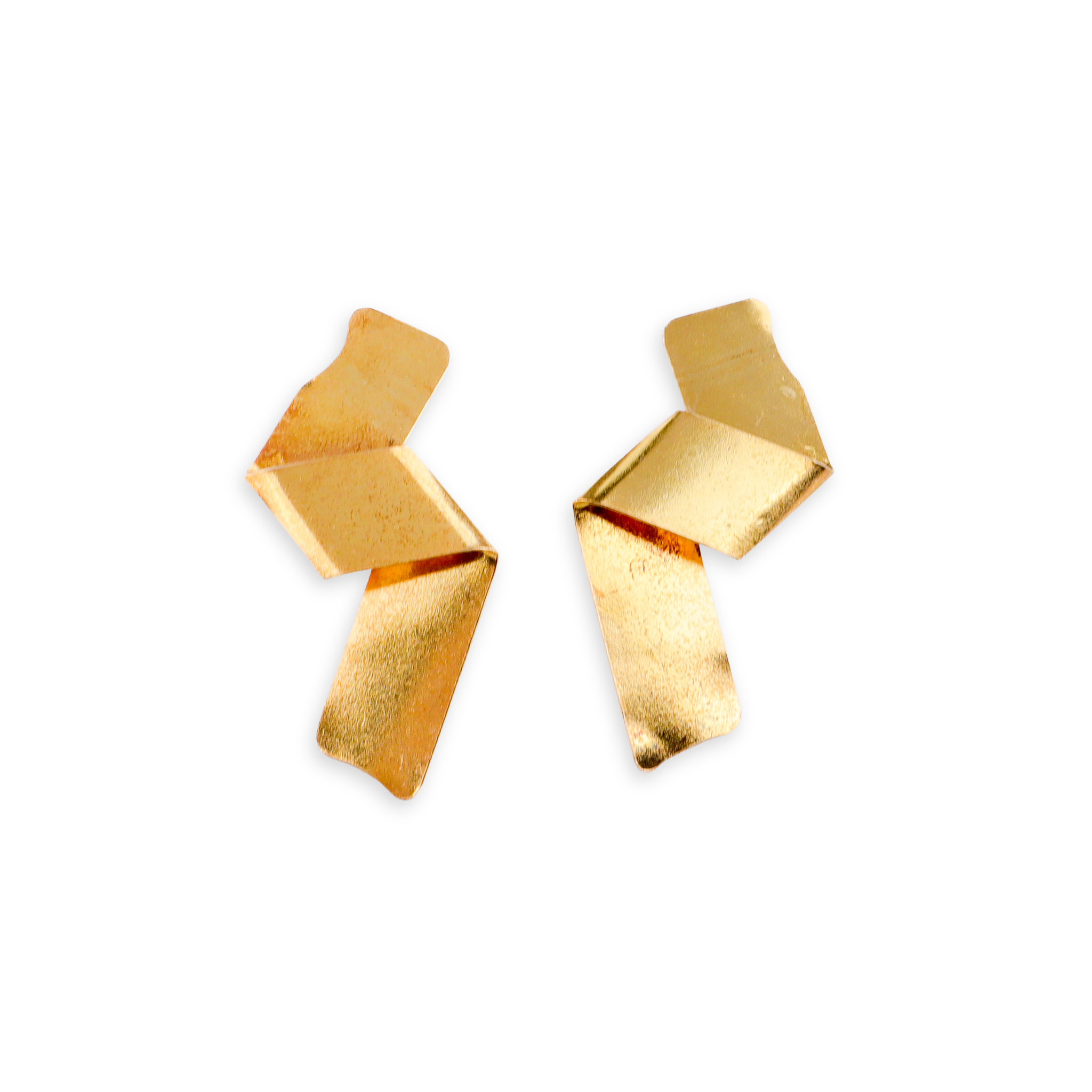 Gaga - Fold Earring |  92.5 Silver | 22K Gold Plated