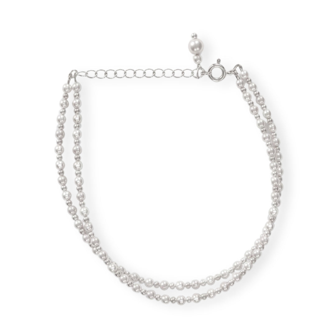 Double Layer Pearl Bracelet (Project Handmade)