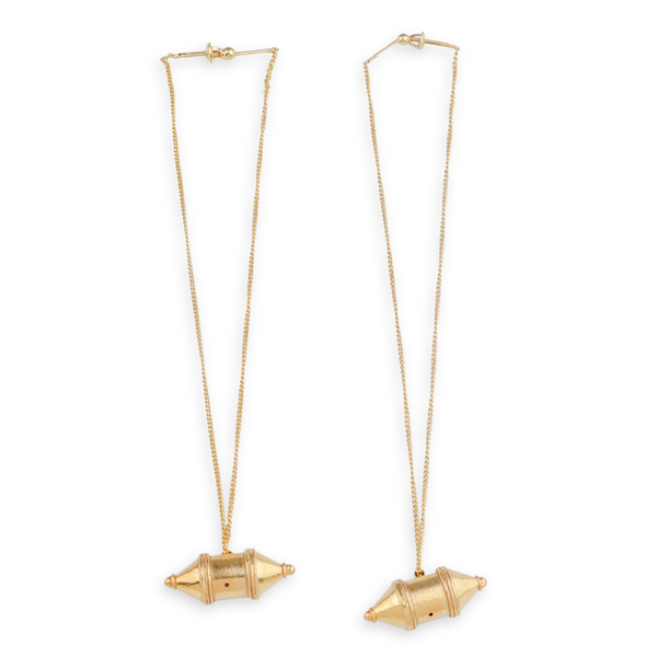 Kashmir Dejhoor Earring | 22K Gold Plated | 92.5 Silver