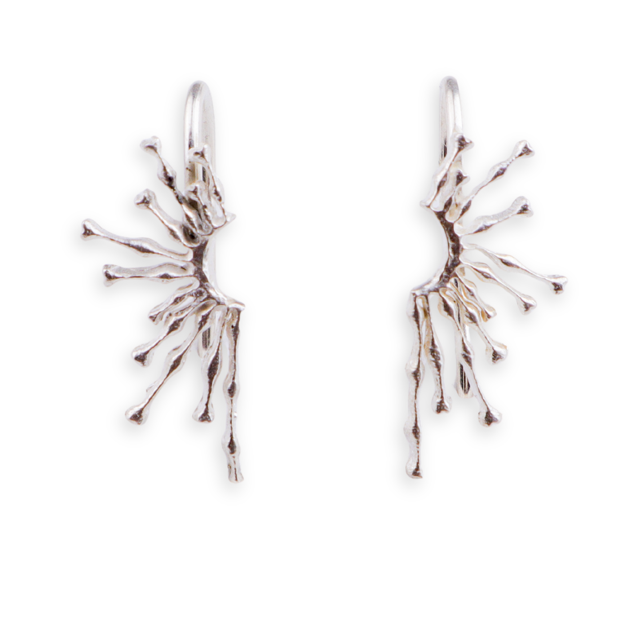 Silver Sparkle Earcuffs