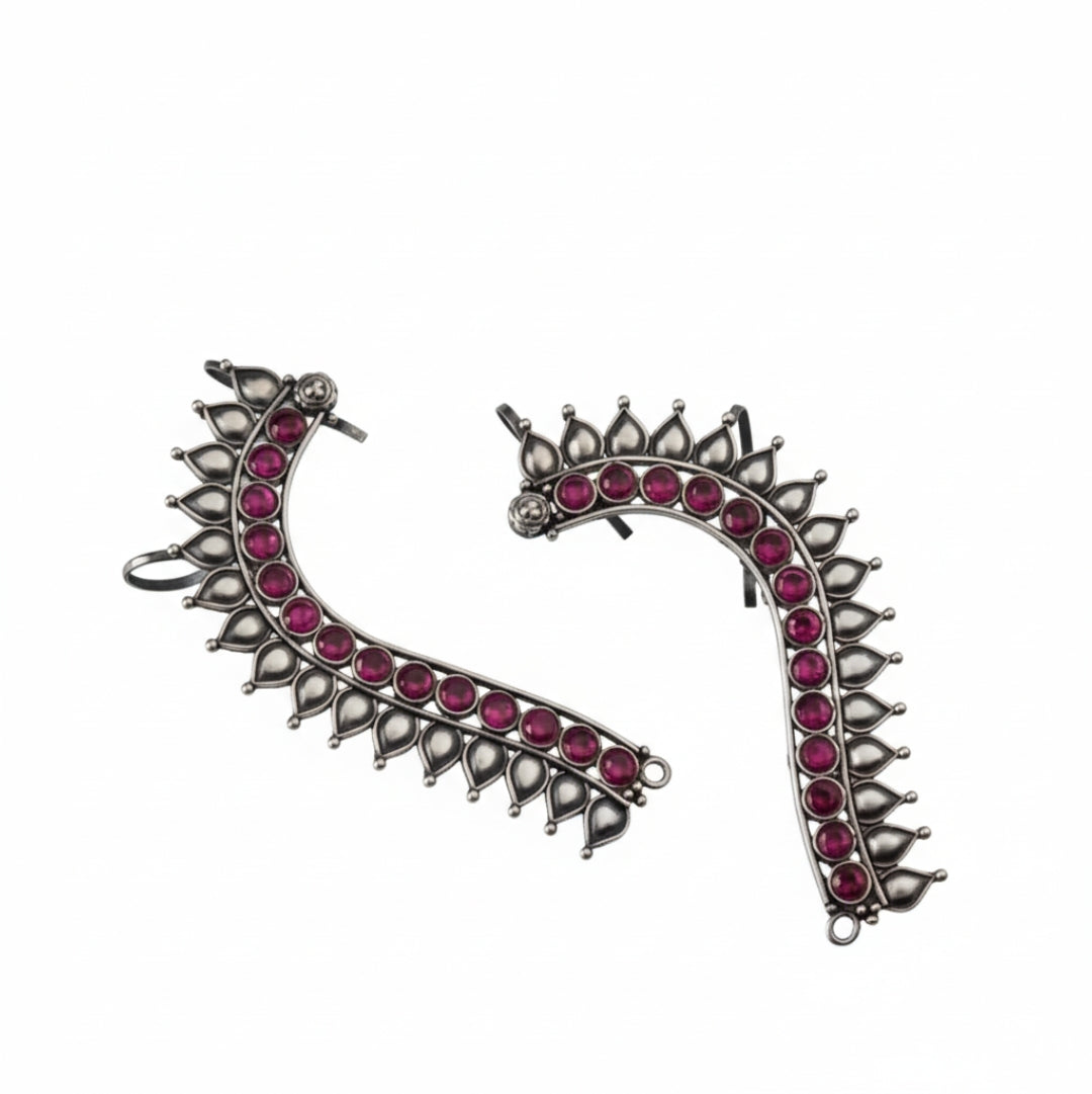 Itihaas Ghumat Silver Ghumat Earcuffs | 92.5 Silver