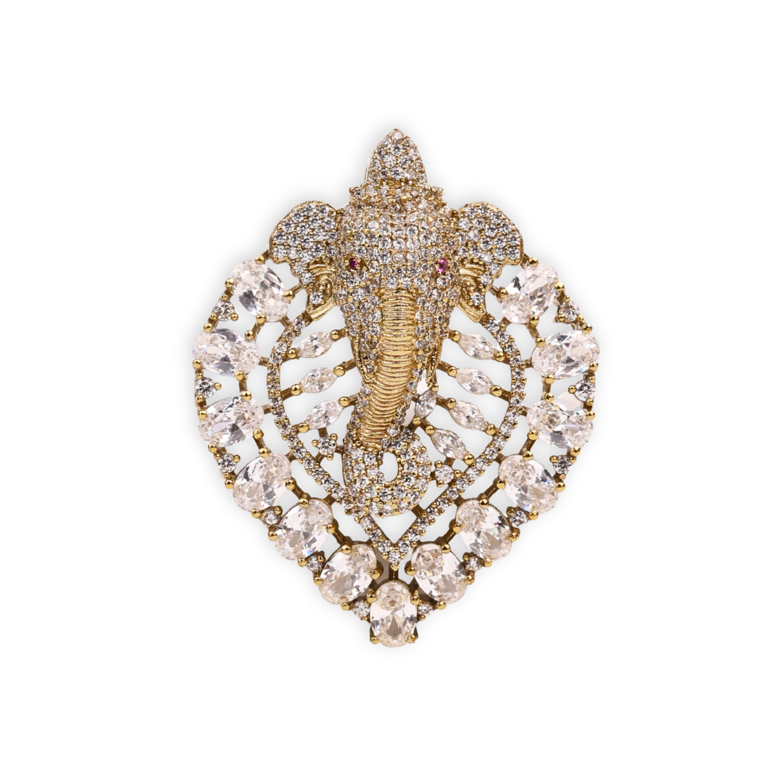 22K Gold Plated Fashion Unisex Brooch