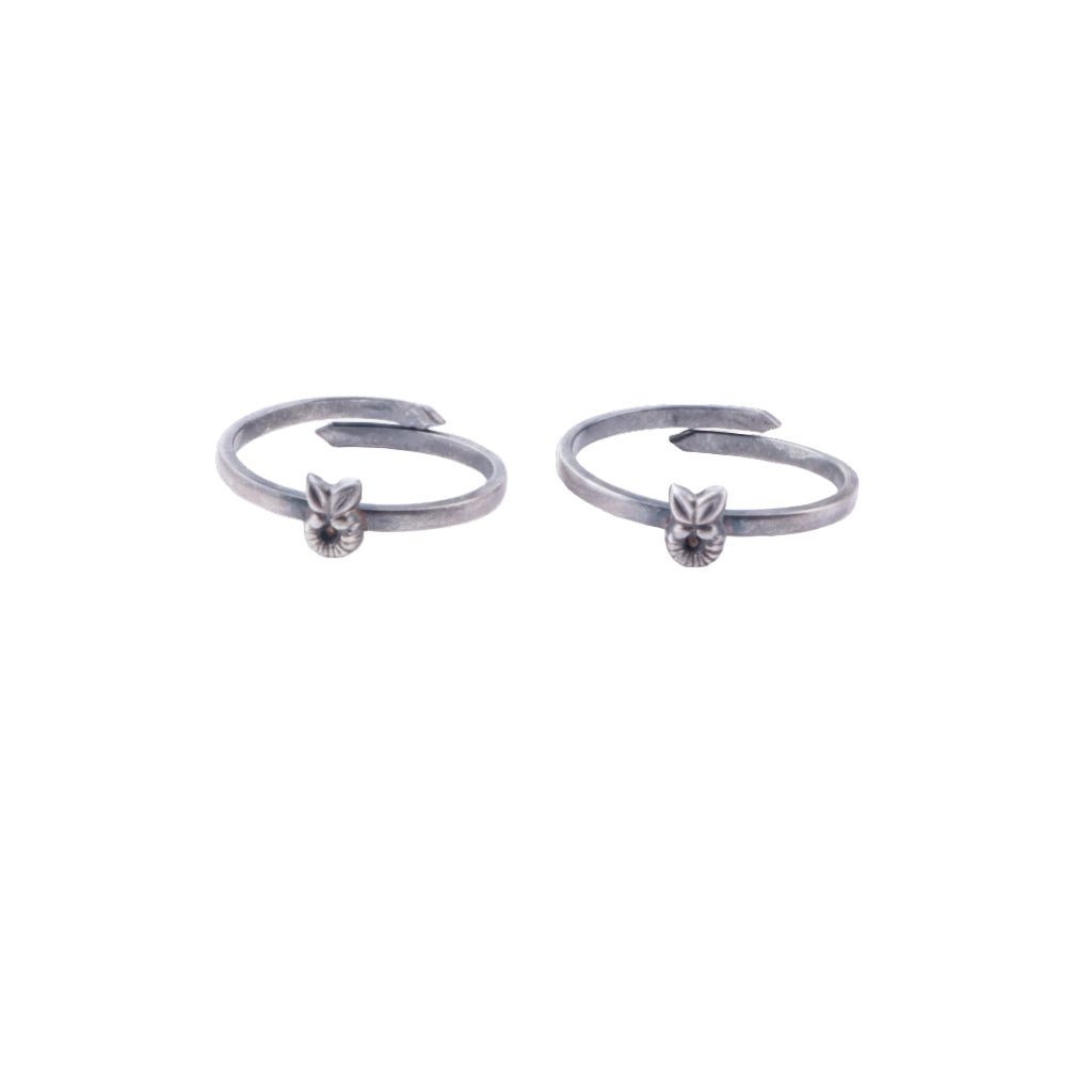 Tiny Silver Adjustable Fruit Toe Ring