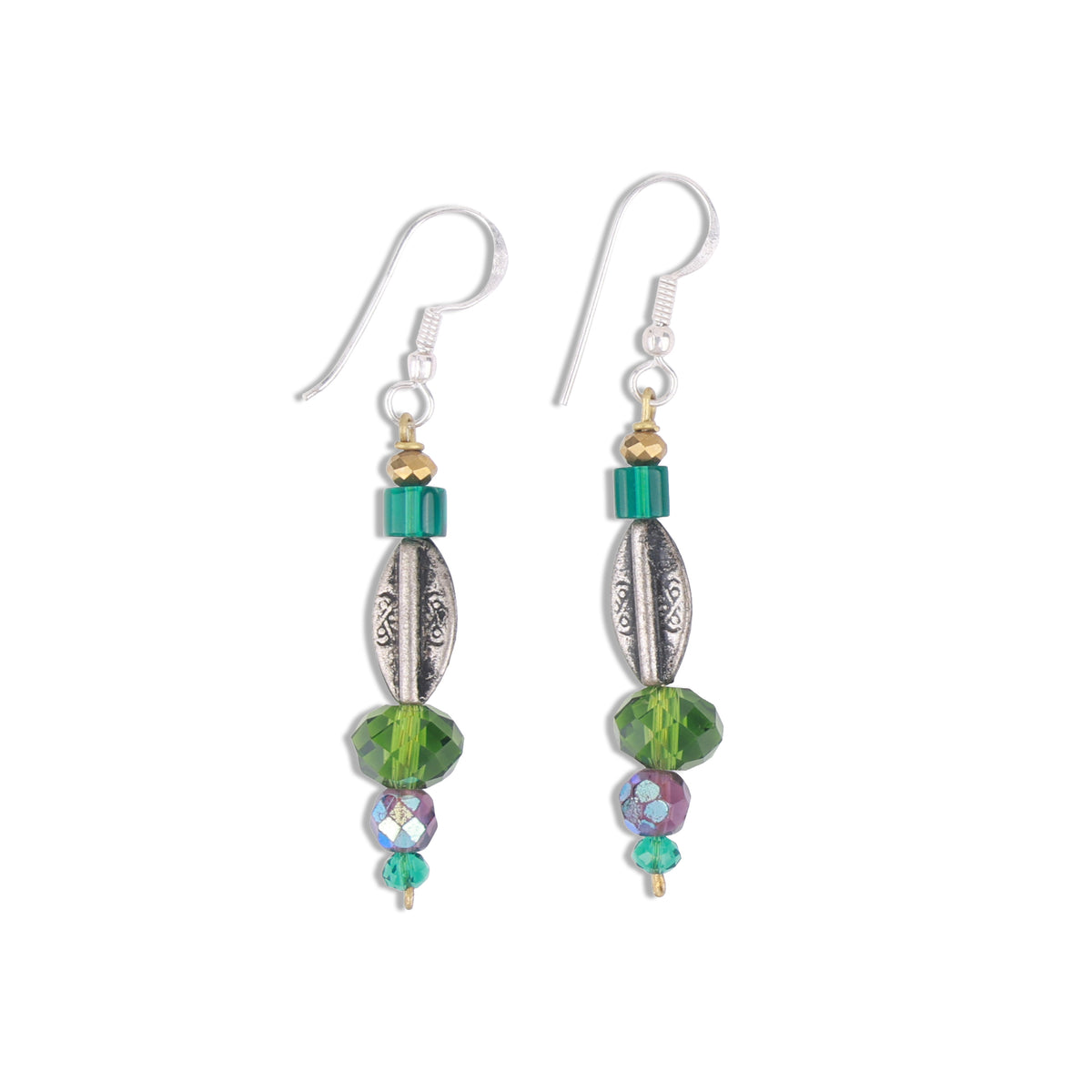 Multicolour Glass Bead Earrings
