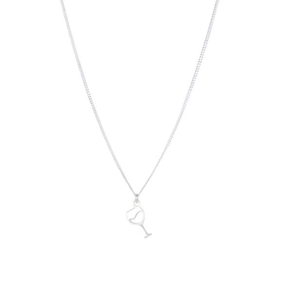 Wine Glass Pendant Necklace