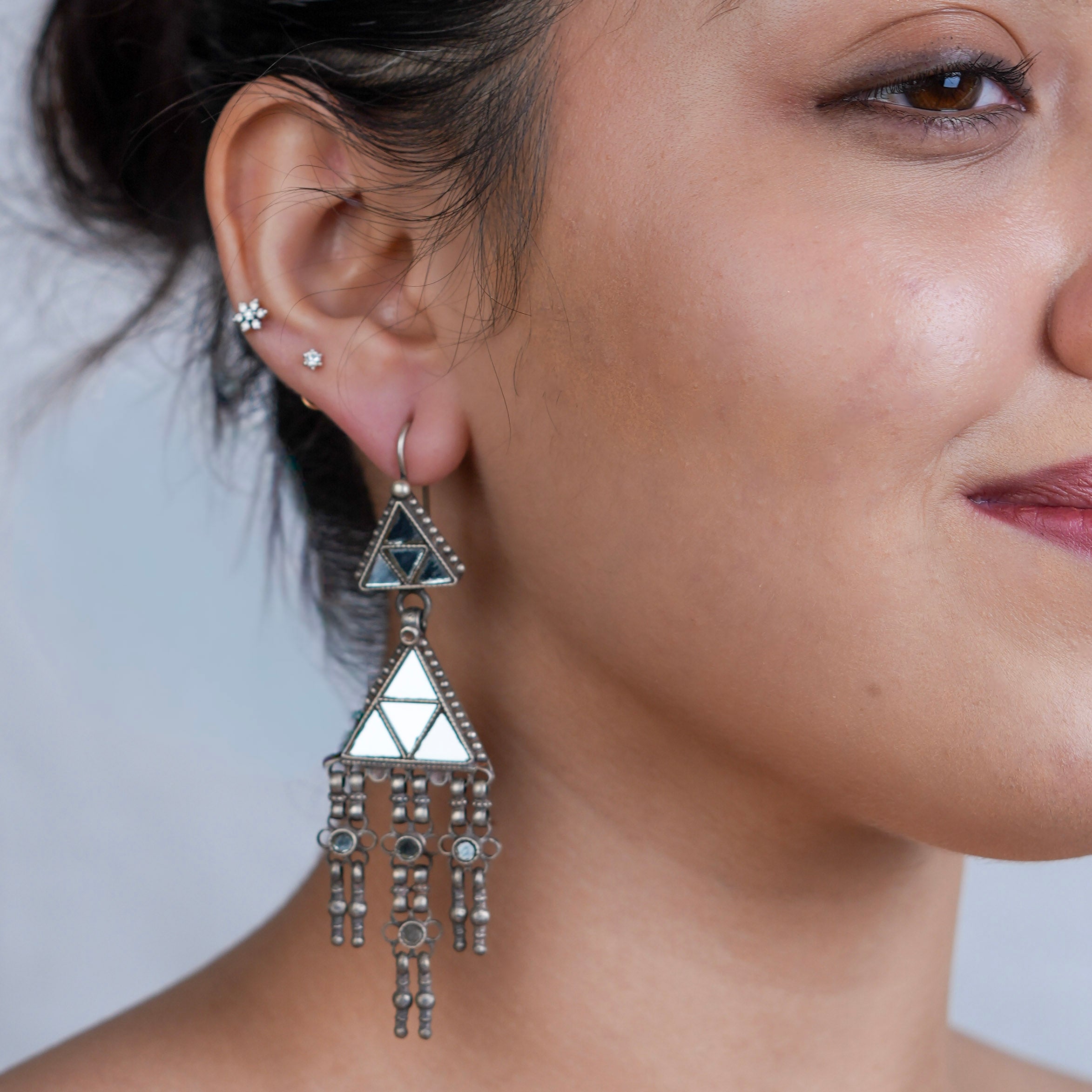 Antique Silver Earrings