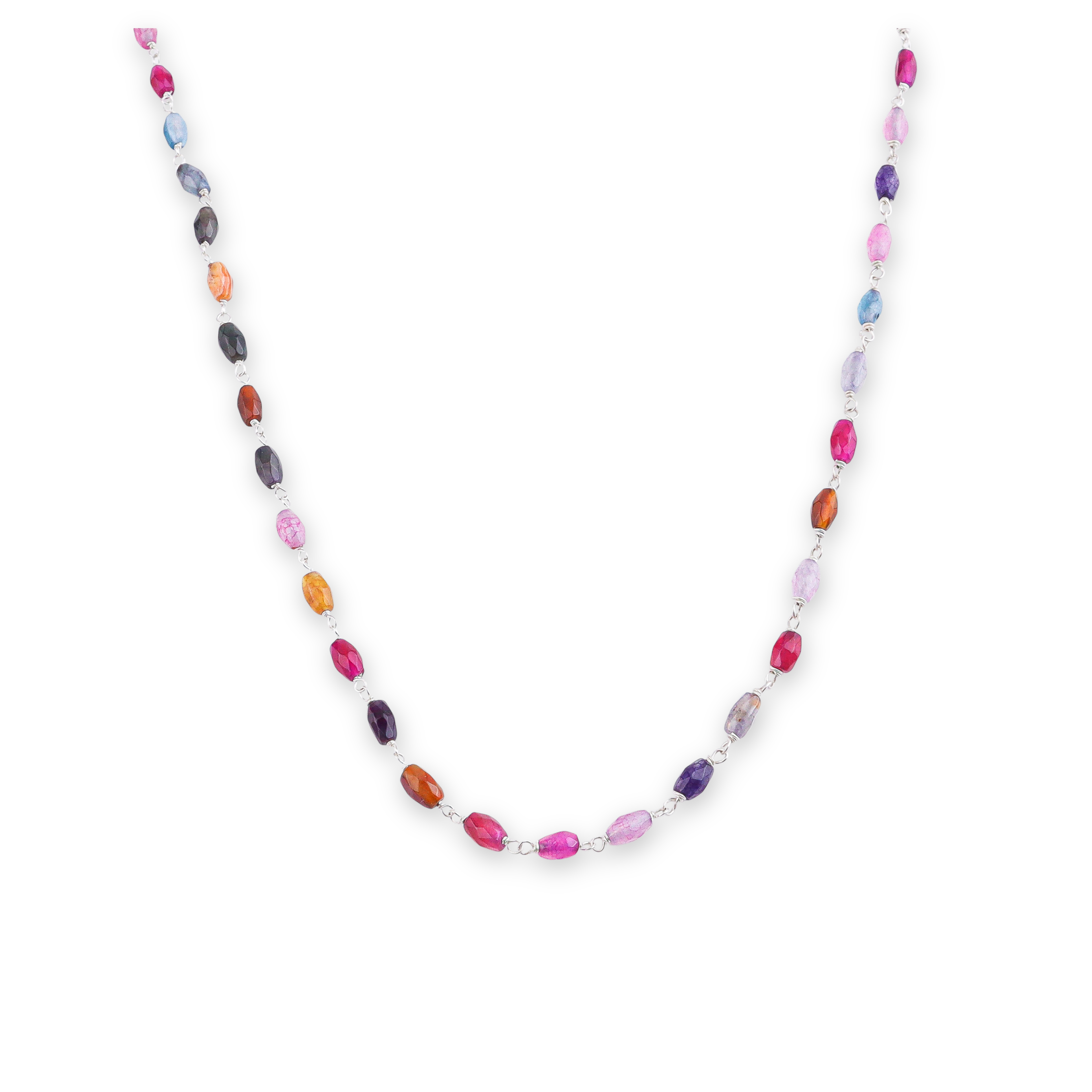Multicolor Agate Ganthan | 92.5 Silver