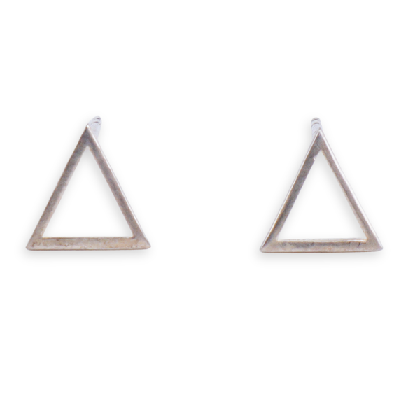 Tiny Silver Triangle Studs | 92.5 Silver