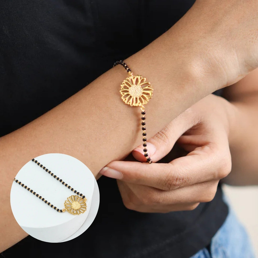 Gulbahaar Mangalsutra Bracelet (Gold Plated)