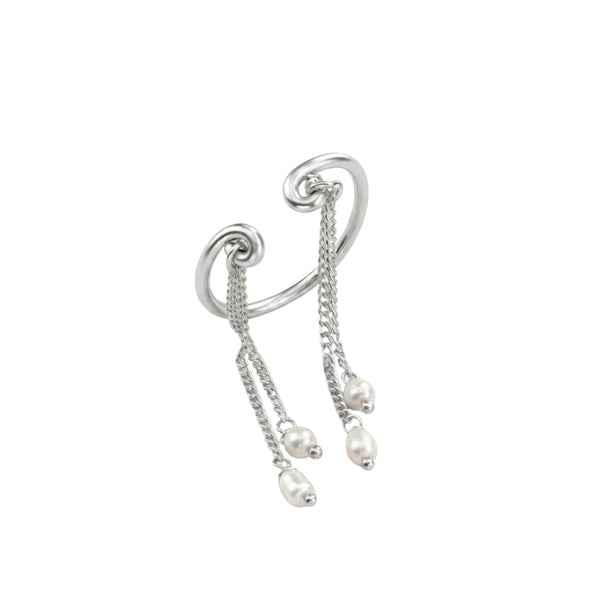 Chain & Pearl Ring (Project Handmade)
