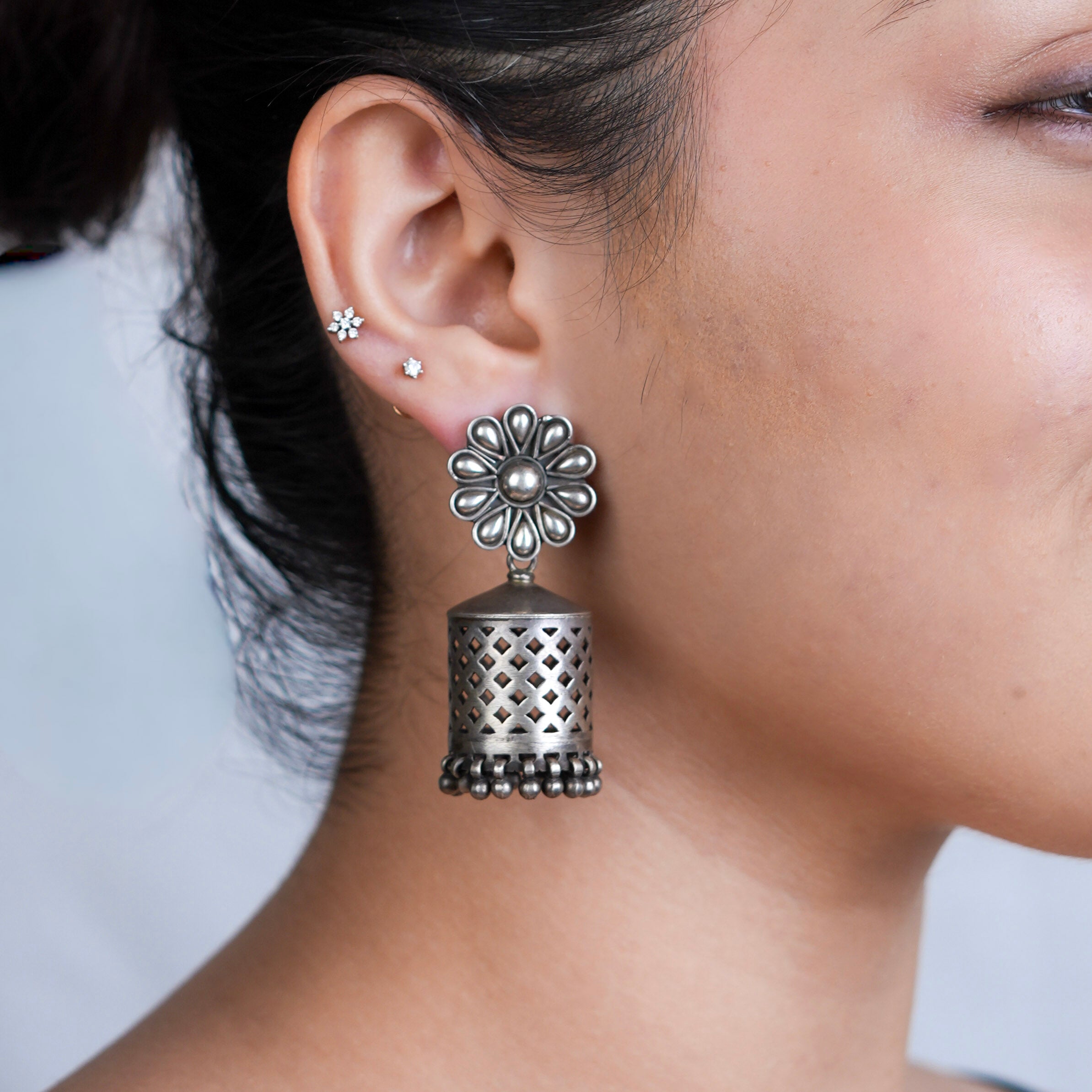 Antique Silver Earrings