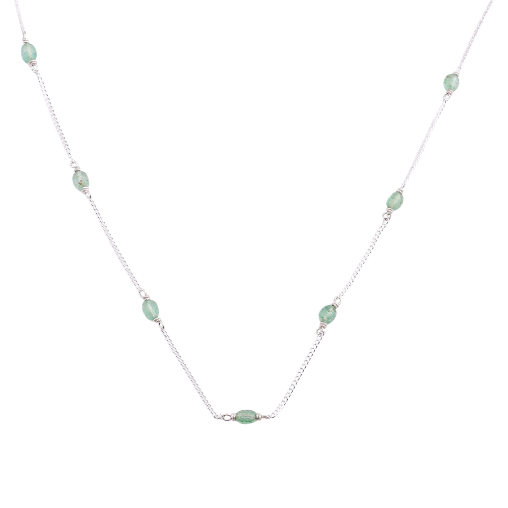 Silver Russian Quartz Chain