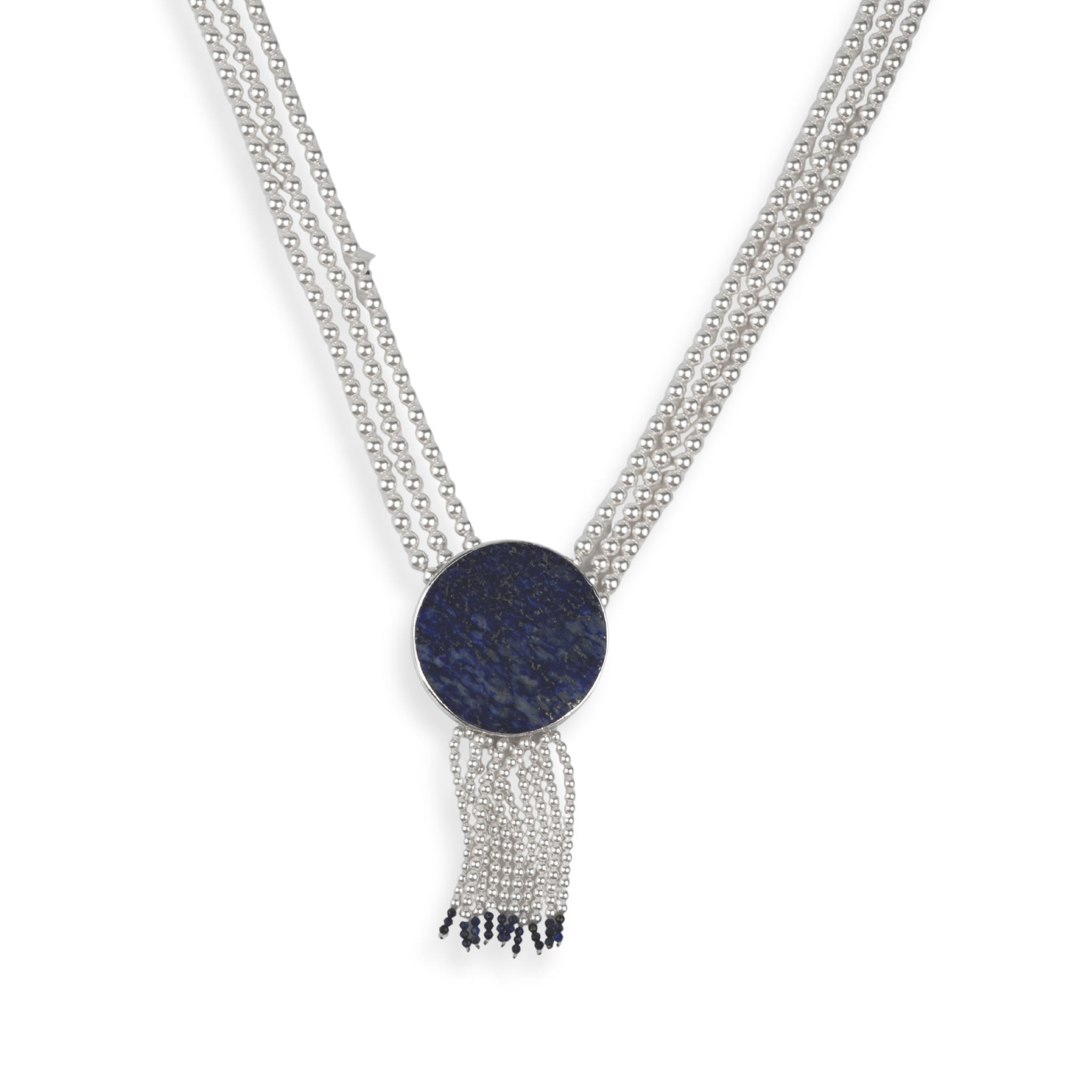 Luxe Necklace – Lapis Lazuli & Pearls