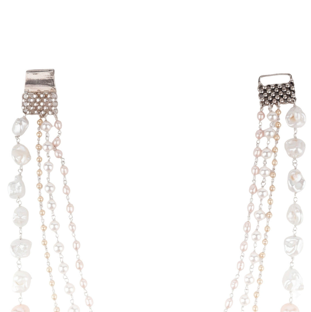 Luxe Necklace - Fresh Water, baroque and Rice Pearls
