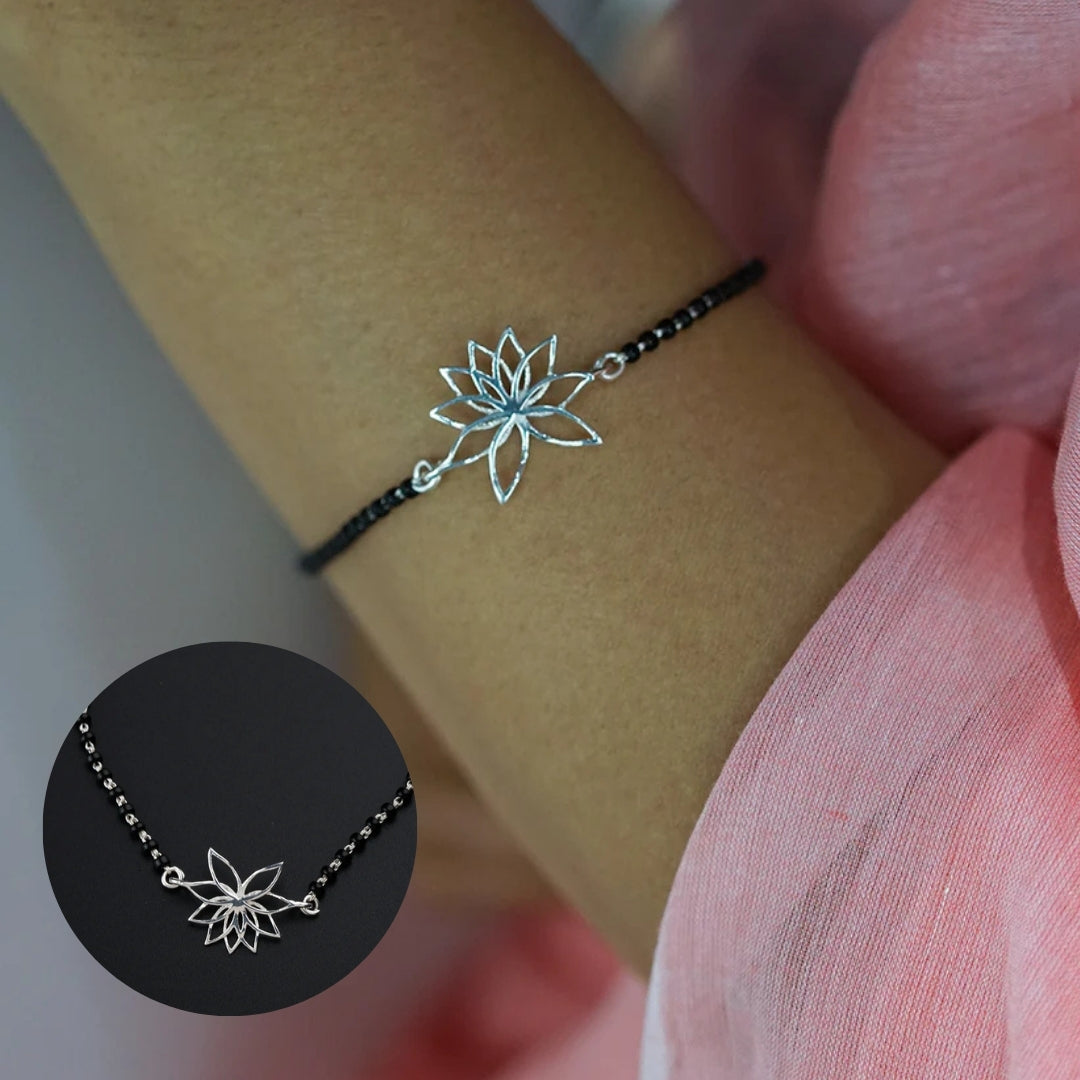 Lotus Mangalsutra Bracelet