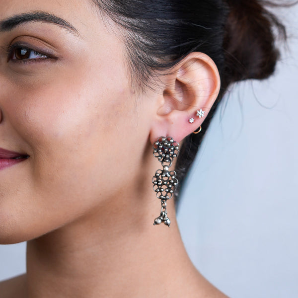 Antique Silver Earrings