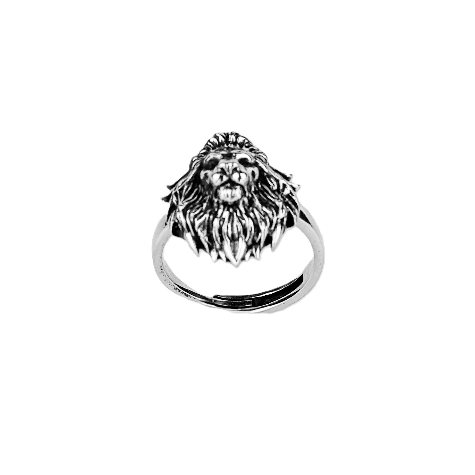 Silver Lion Ring: Strength & Style in 92.5 Sterling Silver
