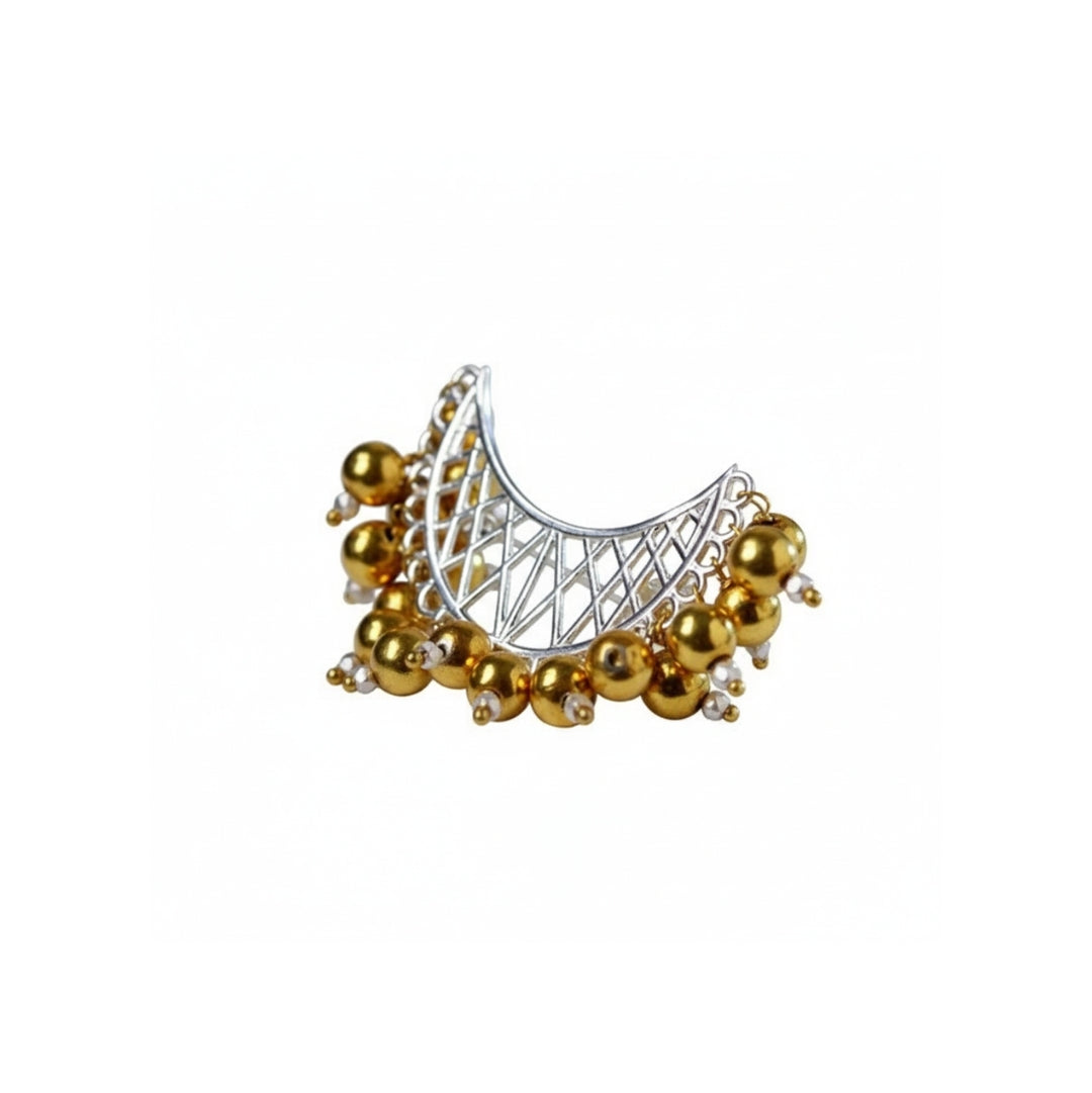 The Chaand Filigree Brooch |  92.5 Silver | 22K Gold Plated