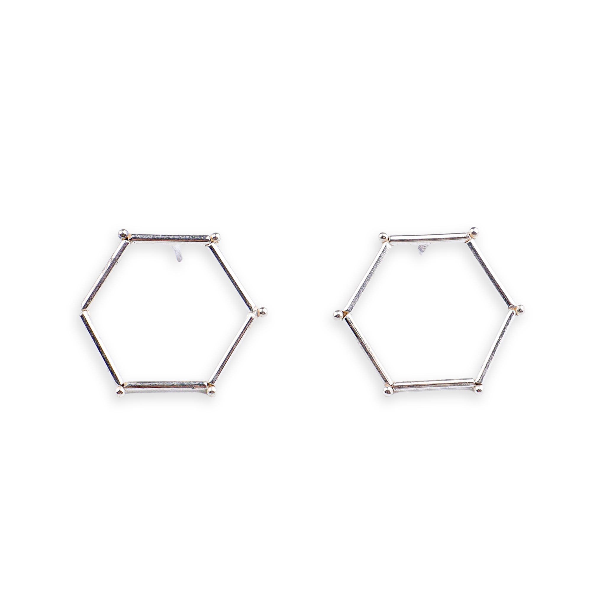 Handmade Hexagonal Earring (Plain)